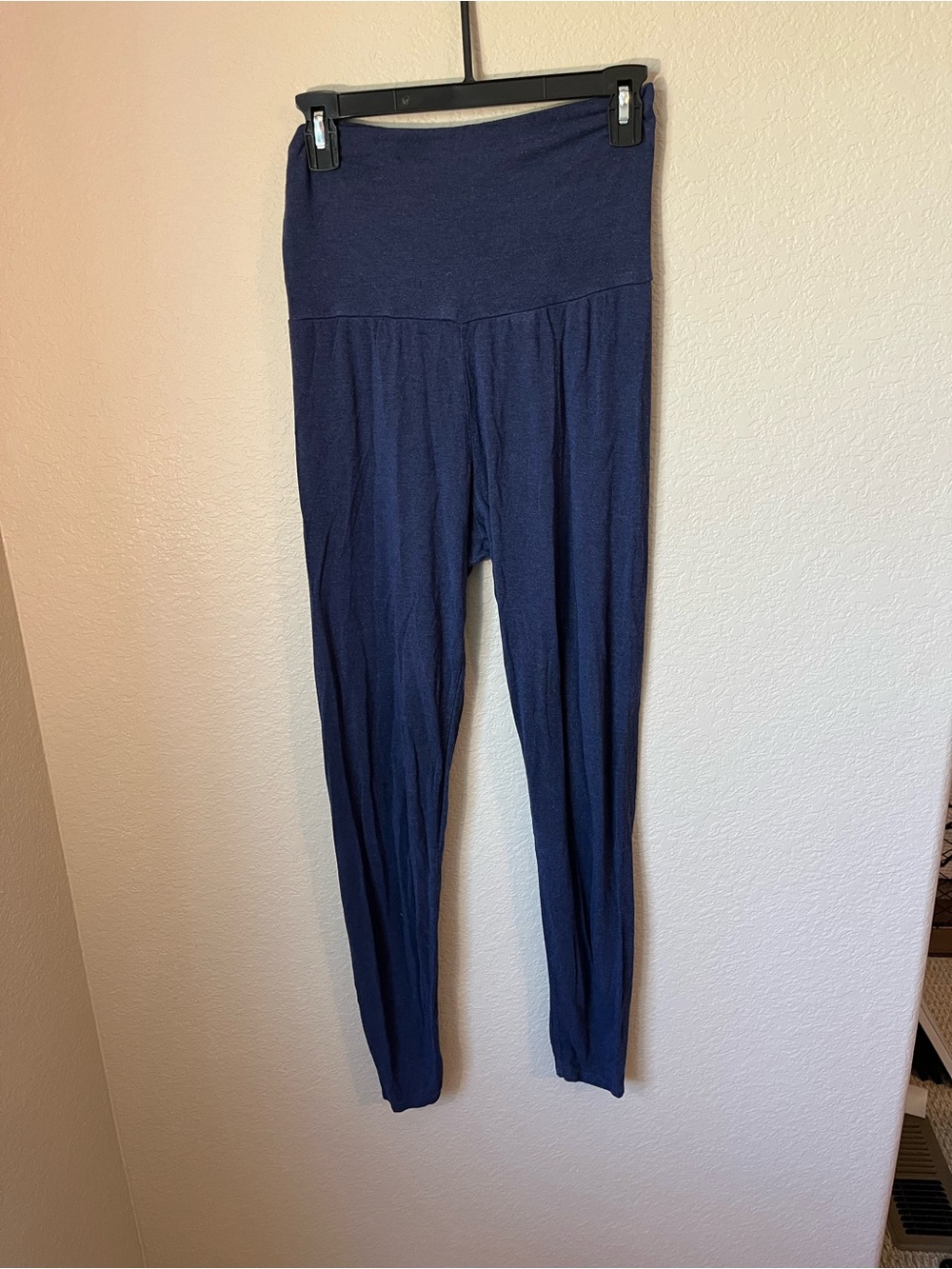 HATCH Ultra Soft Before During After Maternity Leggings S Navy Modal Rich